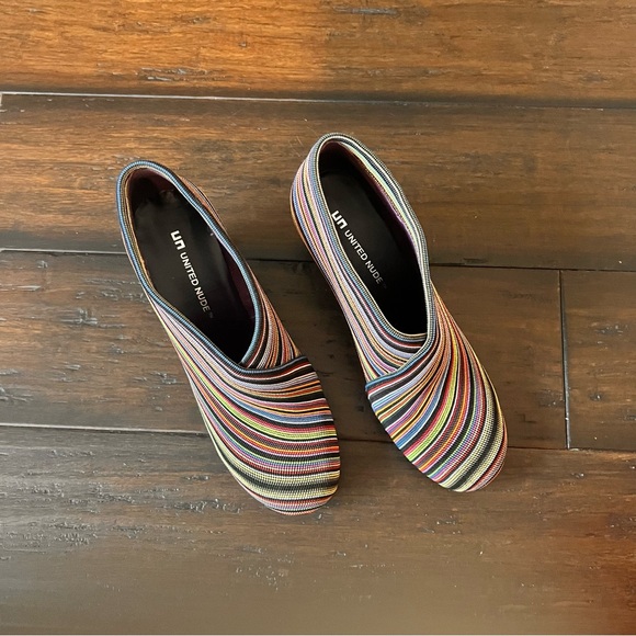 United Nude Multicolored Heeled Boots Playful and Chic - Picture 2 of 5